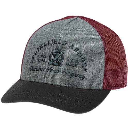Springfield Armory GEP2381 Defend Your Legacy Brewery Hat Gray/Graphite/Maroon Adjustable Snapback OSFA Structured Springfield Armory GEP2381 Defend Your Legacy Brewery Hat Gray/Graphite/Maroon Adjustable Snapback OSFA Structured