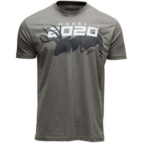 Springfield Armory GEP8607XL 2020 Mule Deer Mens T-Shirt Stone Gray Short Sleeve XL Springfield Armory GEP8607XL 2020 Mule Deer Mens T-Shirt Stone Gray Short Sleeve XL
