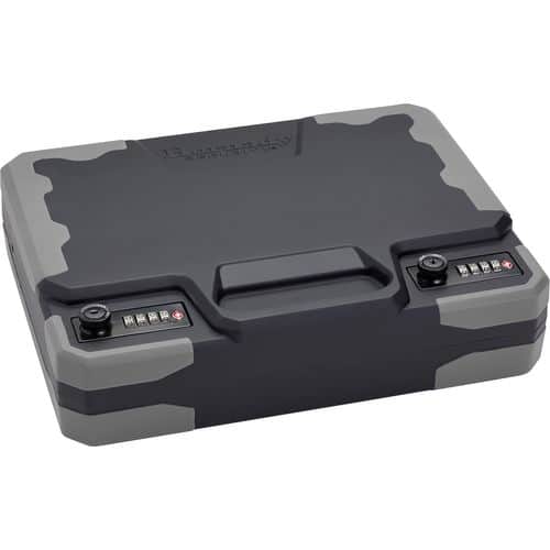 Hornady 95260 TrekLite Lock Box XXL Combination/Key Entry Black Polycarbonate Holds 2 Handguns 12.20" x 10.10" x 3.30" Hornady 95260 TrekLite Lock Box XXL Combination/Key Entry Black Polycarbonate Holds 2 Handguns 12.20" x 10.10" x 3.30"