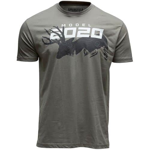 Springfield Armory GEP8607M 2020 Mule Deer Mens T-Shirt Stone Gray Short Sleeve Medium Springfield Armory GEP8607M 2020 Mule Deer Mens T-Shirt Stone Gray Short Sleeve Medium