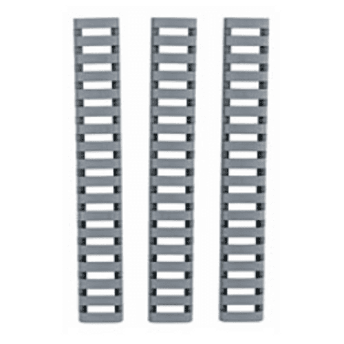 ERGO Low-Pro Picatinny Ladder Rail Cover 18 Slot 3 Pack Polymer Graphite Grey ERGO Low-Pro Picatinny Ladder Rail Cover 18 Slot 3 Pack Polymer Graphite Grey