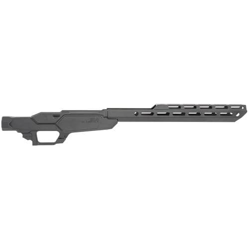 Sharps Bros SBC02 Heatseeker Chassis Matte Black Cerakote 6061-T6 Aluminum with 14" M-LOK Handguard for Ruger American Short Action Sharps Bros SBC02 Heatseeker Chassis Matte Black Cerakote 6061-T6 Aluminum with 14" M-LOK Handguard for Ruger American Short Action