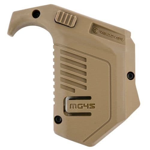 Recover Tactical MG45-02 Angled Mag Pouch Tan Polymer for Glock 10mm Auto, 45 ACP Double Stack Magazines Recover Tactical MG45-02 Angled Mag Pouch Tan Polymer for Glock 10mm Auto, 45 ACP Double Stack Magazines