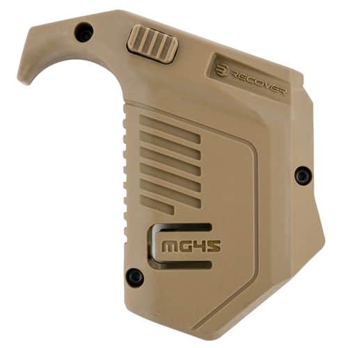 Recover Tactical MG45-02 Angled Mag Pouch Tan Polymer for Glock 10mm Auto, 45 ACP Double Stack Magazines Recover Tactical MG45-02 Angled Mag Pouch Tan Polymer for Glock 10mm Auto, 45 ACP Double Stack Magazines