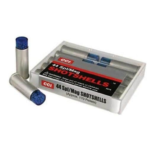 CCI 3744 Pest Control Shotshell 44 S&W Spl 140 gr Shotshell #9 Shot 10 Per Box/ 20 Case CCI 3744 Pest Control Shotshell 44 S&W Spl 140 gr Shotshell #9 Shot 10 Per Box/ 20 Case