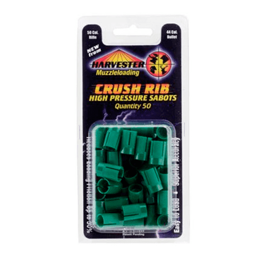 Harvester Muzzleloading Crush Rib High Pressure Sabots .50Cal Box of 50 Harvester Muzzleloading Crush Rib High Pressure Sabots .50Cal Box of 50