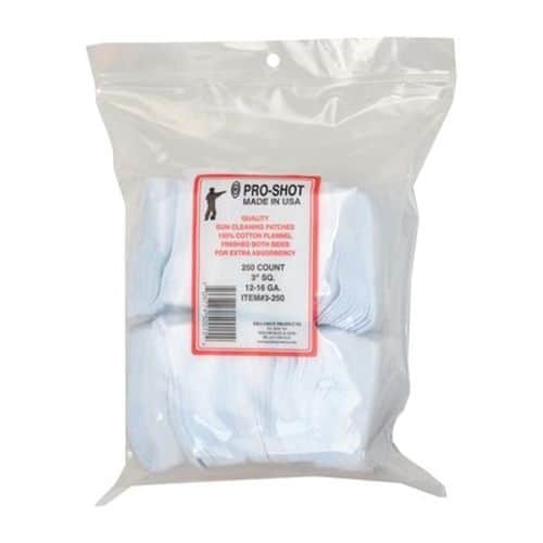 Pro-Shot 12-16 Gauge 3" SQ. 250CT. Patches 3-250 Pro-Shot 12-16 Gauge 3" SQ. 250CT. Patches 3-250