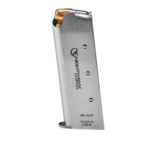 Nighthawk Custom 45ACP Officer 7 Round Metal Base SS Magazine Nighthawk Custom 45ACP Officer 7 Round Metal Base SS Magazine
