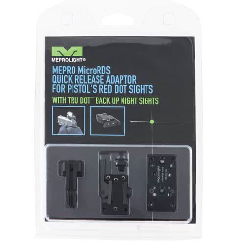 Meprolight USA 88071504 Mepro MicroRDS w/Adapter & Backup Sights Black 1x 3 MOA S&W M&P Meprolight USA 88071504 Mepro MicroRDS w/Adapter & Backup Sights Black 1x 3 MOA S&W M&P