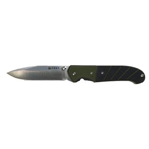 CRKT 6850 Ignitor 3.38" Folding Plain Satin 8Cr14MoV SS Blade G10 Green/Black Handle CRKT 6850 Ignitor 3.38" Folding Plain Satin 8Cr14MoV SS Blade G10 Green/Black Handle