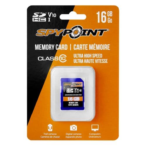 Spypoint SD16GB SD Memory Card SDHD UHS-1 16Gb Spypoint SD16GB SD Memory Card SDHD UHS-1 16Gb