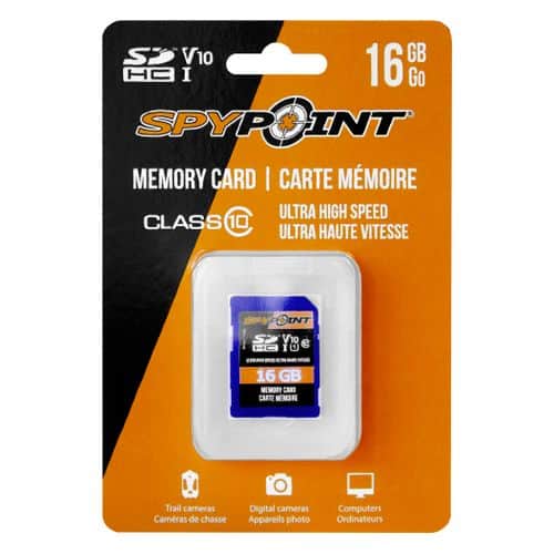 Spypoint SD16GB SD Memory Card SDHD UHS-1 16Gb Spypoint SD16GB SD Memory Card SDHD UHS-1 16Gb