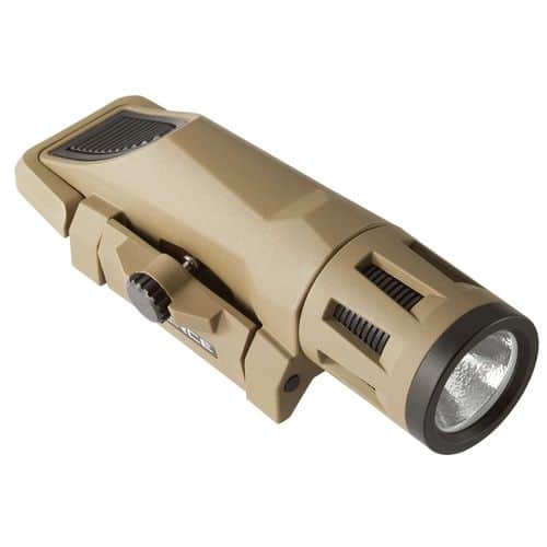 Inforce W-06-1 WML White Gen2 For Rifle 400 Lumens Output White LED Light 413 ft Beam Integrated Clamp Mount Flat Dark Earth Polymer Inforce W-06-1 WML White Gen2 For Rifle 400 Lumens Output White LED Light 413 ft Beam Integrated Clamp Mount Flat Dark Earth Polymer
