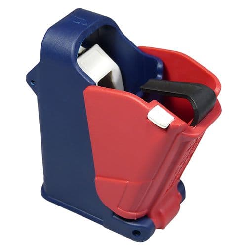 Maglula UP60US LULA Loader & Unloader Double & Single Stack Style made of Polymer with Red, White, and Blue Finish for 9mm Luger, 45 ACP Pistols Maglula UP60US LULA Loader & Unloader Double & Single Stack Style made of Polymer with Red, White, and Blue Finish for 9mm Luger, 45 ACP Pistols