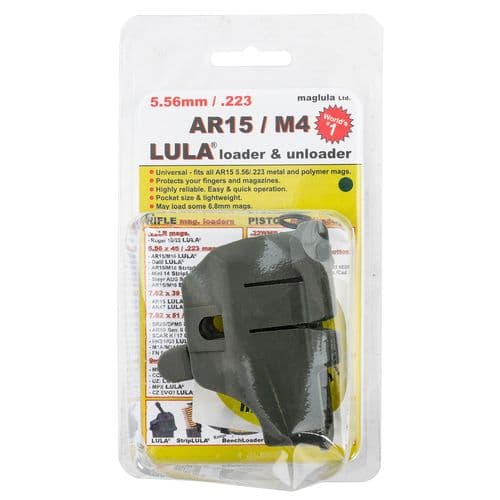 Maglula LU10DG LULA Loader & Unloader made of Plastic with Dark Green Finish for 5.56x45mm NATO AR-15/M4 Magazines Maglula LU10DG LULA Loader & Unloader made of Plastic with Dark Green Finish for 5.56x45mm NATO AR-15/M4 Magazines