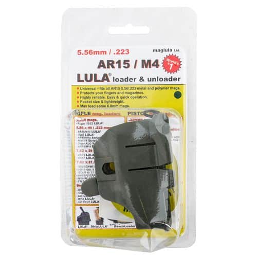 Maglula LU10DG LULA Loader & Unloader made of Plastic with Dark Green Finish for 5.56x45mm NATO AR-15/M4 Magazines Maglula LU10DG LULA Loader & Unloader made of Plastic with Dark Green Finish for 5.56x45mm NATO AR-15/M4 Magazines