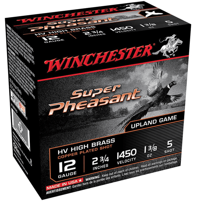 Winchester Ammo SPDG125 Super Pheasant Diamond Grade 12 Gauge 2.75" 1 3/8 oz 1300 fps 5 Shot 25 Bx Winchester Ammo SPDG125 Super Pheasant Diamond Grade 12 Gauge 2.75" 1 3/8 oz 1300 fps 5 Shot 25 Bx