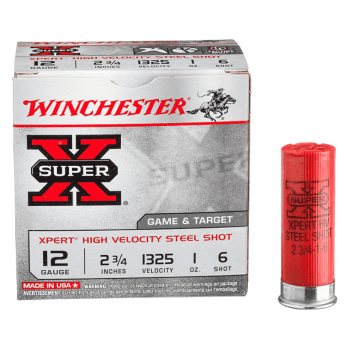 Winchester Ammo WE12GT65 Super X Xpert High Velocity 12 Gauge 2.75" 1 oz 6.5 Shot 25 Per Box Winchester Ammo WE12GT65 Super X Xpert High Velocity 12 Gauge 2.75" 1 oz 6.5 Shot 25 Per Box
