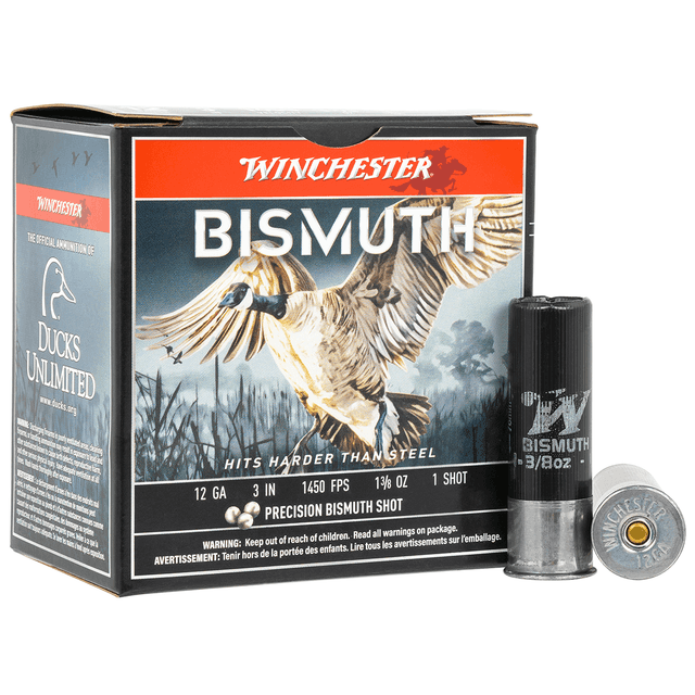 Winchester Ammo SWB1231 Bismuth 12 Gauge 3" 1 3/8 oz 1450 fps Tin Plated Bismuth 1 Shot Winchester Ammo SWB1231 Bismuth 12 Gauge 3" 1 3/8 oz 1450 fps Tin Plated Bismuth 1 Shot