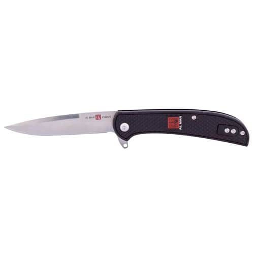 AL Mar Knives AMK4124 Ultralight 3.15" Folding Talon Plain Satin 8Cr13MoV SS Blade FRN Black Handle AL Mar Knives AMK4124 Ultralight 3.15" Folding Talon Plain Satin 8Cr13MoV SS Blade FRN Black Handle