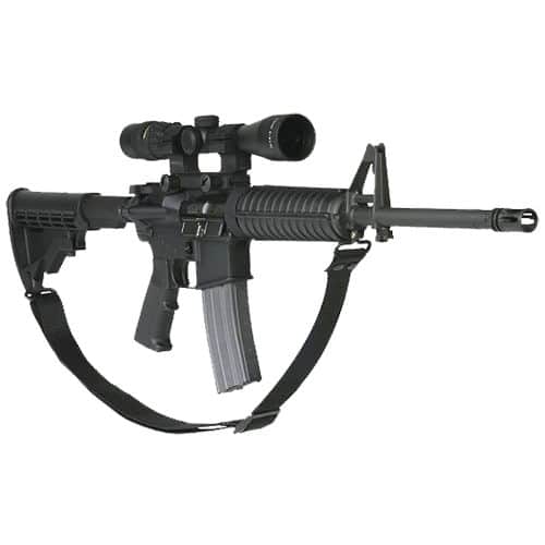 Max Ops SPT4 Duty Tactical Sling 1.25" W x 11" L Adjustable Two-Point Black Webbing Max Ops SPT4 Duty Tactical Sling 1.25" W x 11" L Adjustable Two-Point Black Webbing