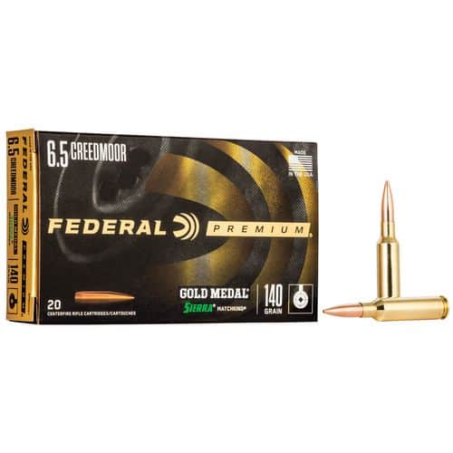 Federal GM65CRDTMK1 Gold Medal 6.5 Creedmoor 140 gr Tipped MatchKing 20 Bx/ 10 Cs Federal GM65CRDTMK1 Gold Medal 6.5 Creedmoor 140 gr Tipped MatchKing 20 Bx/ 10 Cs