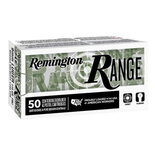 Remington Ammunition 28565 Range 9mm Luger 124 gr Full Metal Jacket (FMJ) 50 Bx/ 10 Cs Remington Ammunition 28565 Range 9mm Luger 124 gr Full Metal Jacket (FMJ) 50 Bx/ 10 Cs