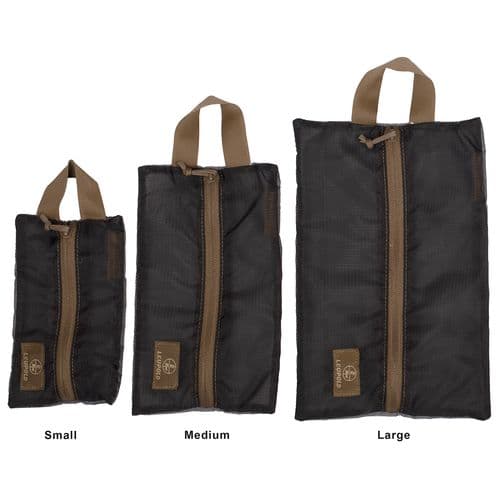 Leupold 182662 Pro Gear Ripstop Zip Pouch Large 12"L x 7.5"W Water-Resistant Black & Gray Mesh with Tan Zipper/Handle Leupold 182662 Pro Gear Ripstop Zip Pouch Large 12"L x 7.5"W Water-Resistant Black & Gray Mesh with Tan Zipper/Handle