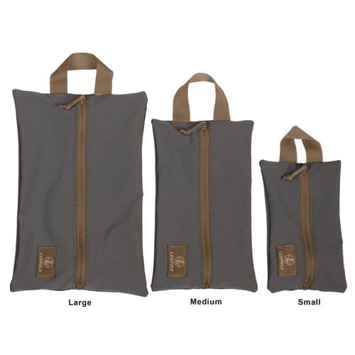 Leupold 182657 Pro Gear Stretch Zip Pouch Small 7.5"L x 4.5"W Gray with Tan Zipper & Handle Leupold 182657 Pro Gear Stretch Zip Pouch Small 7.5"L x 4.5"W Gray with Tan Zipper & Handle
