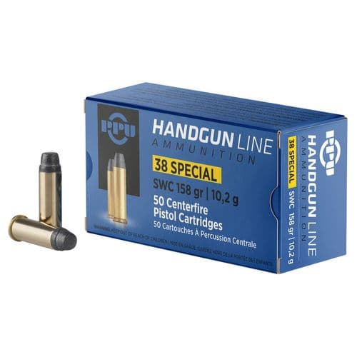 PPU PPH38SS Handgun 38 Special 158 gr Semi Wadcutter (SWC) 50 Bx/ 10 Cs PPU PPH38SS Handgun 38 Special 158 gr Semi Wadcutter (SWC) 50 Bx/ 10 Cs