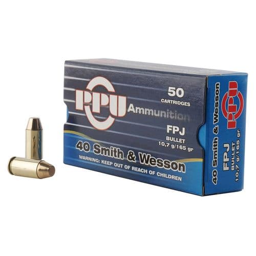 PPU PPH40F Handgun 40 S&W 165 gr Flat Point Jacketed (FPJ) 50 Bx/ 10 Cs 2 PPU PPH40F Handgun 40 S&W 165 gr Flat Point Jacketed (FPJ) 50 Bx/ 10 Cs 2