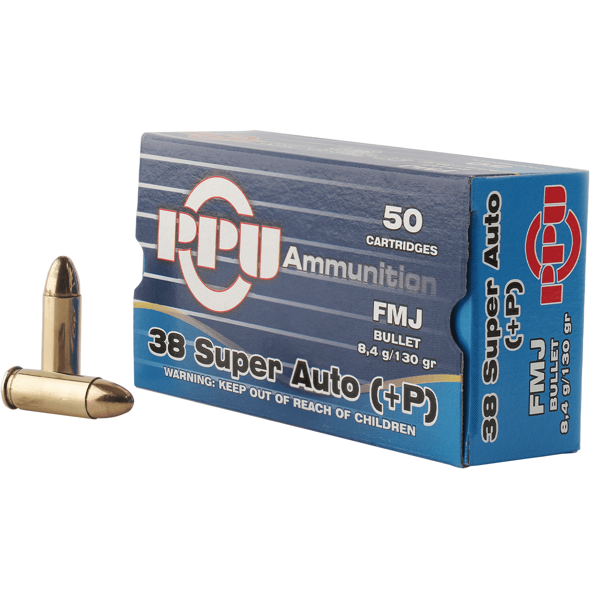 PPU PPH38SU Handgun 38 Super +P 130 gr Full Metal Jacket 50 Per Box PPU PPH38SU Handgun 38 Super +P 130 gr Full Metal Jacket 50 Per Box