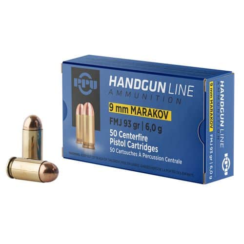 PPU Handgun 9x18 Makarov 93 gr Full Metal Jacket (FMJ) - PPH9MF PPU Handgun 9x18 Makarov 93 gr Full Metal Jacket (FMJ) - PPH9MF