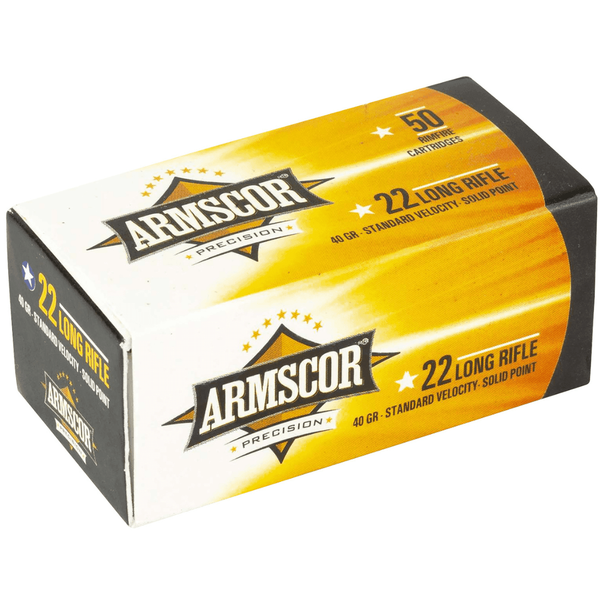 Armscor Precision 22 LR Standard Velocity Solid Point 40 grain, 50 Per Box - 50012PH Armscor Precision 22 LR Standard Velocity Solid Point 40 grain, 50 Per Box - 50012PH