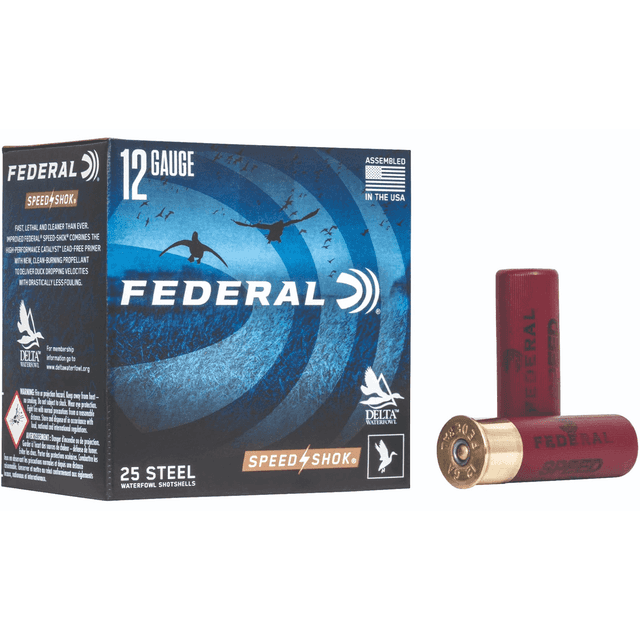 Federal WF1423 Speed-Shok Waterfoul 12 Gauge 3" 1 1/4 oz 3 Shot 25 Per Box Federal WF1423 Speed-Shok Waterfoul 12 Gauge 3" 1 1/4 oz 3 Shot 25 Per Box