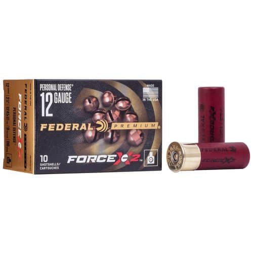 Federal PD129FX200 Force X2 12 Gauge 2.75" 9 Pellets 00 Buck Shot 10 Bx/ 25 Cs Federal PD129FX200 Force X2 12 Gauge 2.75" 9 Pellets 00 Buck Shot 10 Bx/ 25 Cs