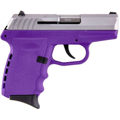 SCCY Industries CPX-2 Semi-Auto 9mm Pistol Purple/Stainless 3.1" Barrel 10+1 SCCY Industries CPX-2 Semi-Auto 9mm Pistol Purple/Stainless 3.1" Barrel 10+1