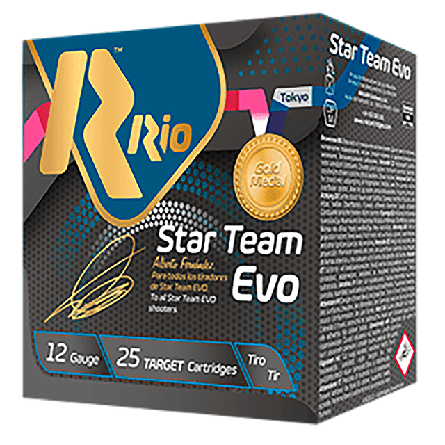Rio 12 Gauge 2.75" 1 oz 8 Shot 25 Per Box Star Team Rio 12 Gauge 2.75" 1 oz 8 Shot 25 Per Box Star Team