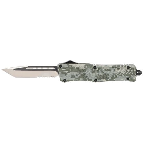 CobraTec Knives LADCCTK1LTS CTK-1 Large 3.75" OTF Tanto Part Serrated D2 Steel Blade/Army DigiCamo Aluminum Handle Features Glass Breaker Includes Pocket Clip CobraTec Knives LADCCTK1LTS CTK-1 Large 3.75" OTF Tanto Part Serrated D2 Steel Blade/Army DigiCamo Aluminum Handle Features Glass Breaker Includes Pocket Clip