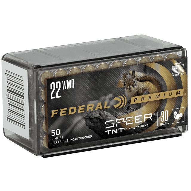 Federal Premium 22 WMR 30 gr HP 50rd Box Rimfire Ammo Federal Premium 22 WMR 30 gr HP 50rd Box Rimfire Ammo