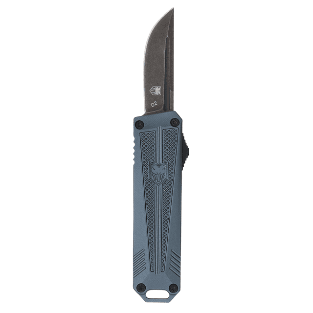 CobraTec Knives CALI929TBGRYTNS California 929TB 1.75" OTF Tanto Plain Stonewash D2 Steel Blade/Gray Anodized Aluminum Handle Includes Pocket Clip/Pouch CobraTec Knives CALI929TBGRYTNS California 929TB 1.75" OTF Tanto Plain Stonewash D2 Steel Blade/Gray Anodized Aluminum Handle Includes Pocket Clip/Pouch