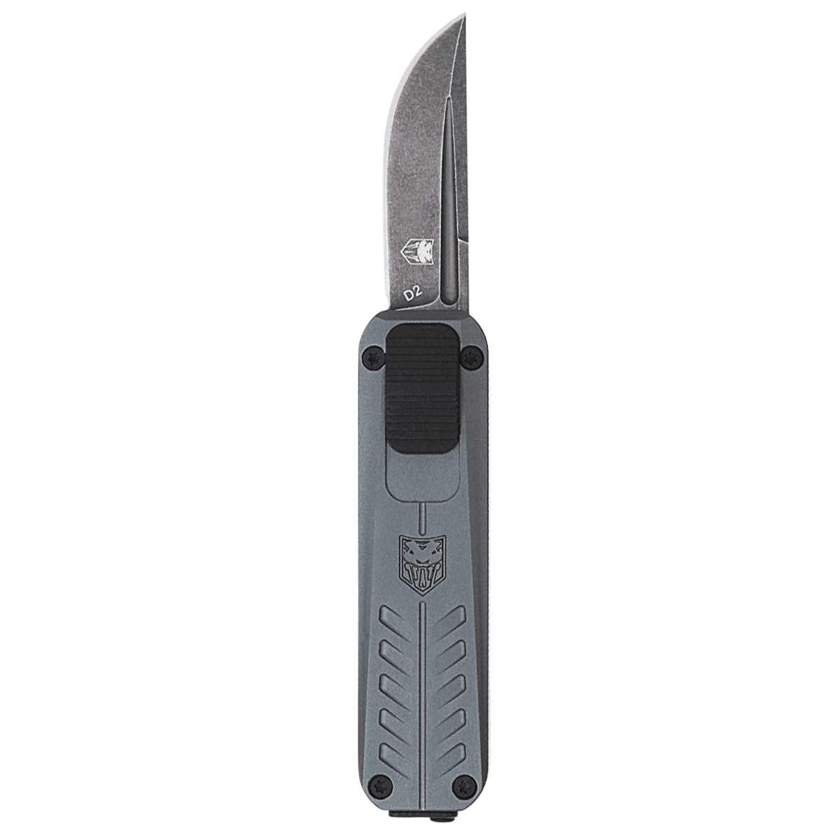 CobraTec Knives CALI928SBGRYDNS California 928SB 1.75" OTF Drop Point Knife CobraTec Knives CALI928SBGRYDNS California 928SB 1.75" OTF Drop Point Knife