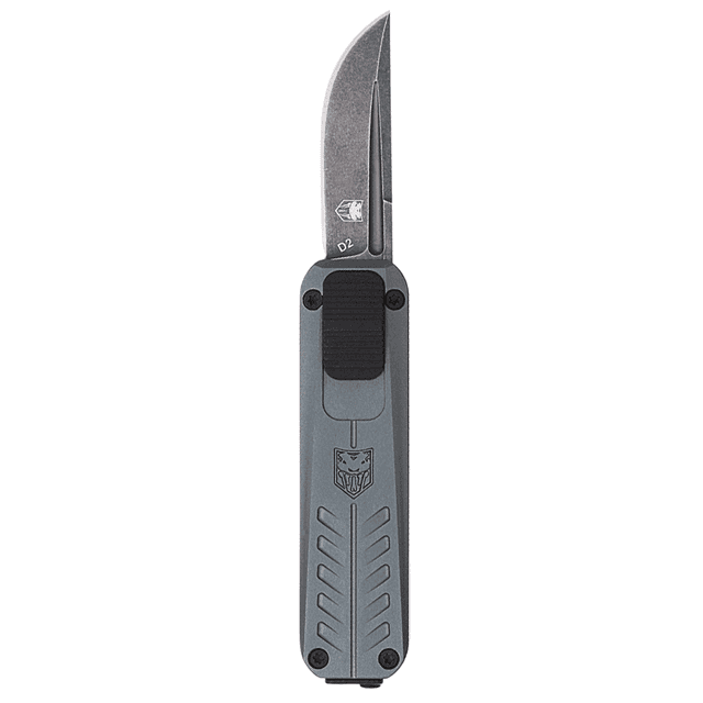 CobraTec Knives CALI928SBGRYDNS California 928SB 1.75" OTF Drop Point Knife CobraTec Knives CALI928SBGRYDNS California 928SB 1.75" OTF Drop Point Knife