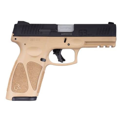 Taurus 1-G3941T-15 G3 9mm Luger 4" 15+1 Tan Frame w/Rail Matte Black Steel Slide Black Polymer Grip Taurus 1-G3941T-15 G3 9mm Luger 4" 15+1 Tan Frame w/Rail Matte Black Steel Slide Black Polymer Grip