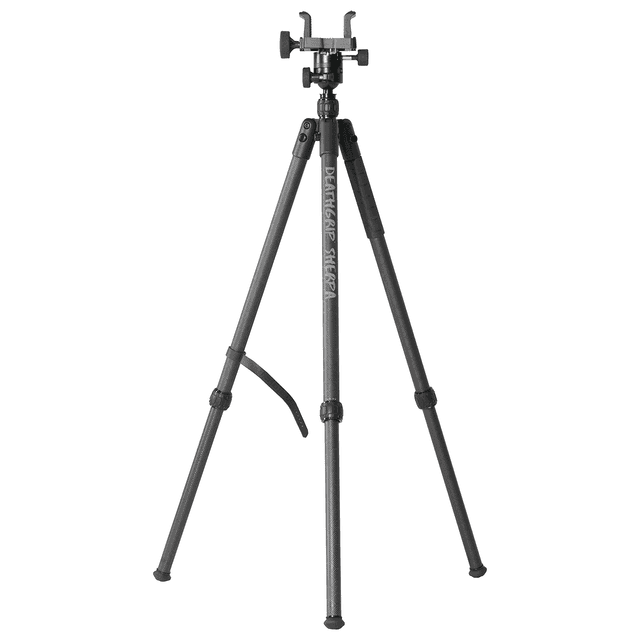 Bog-Pod 1168229 Death Grip Sherpa Tripod with Removable Center Post Black/Carbon Fiber Legs Rubber with Removeable Spike Bog-Pod 1168229 Death Grip Sherpa Tripod with Removable Center Post Black/Carbon Fiber Legs Rubber with Removeable Spike