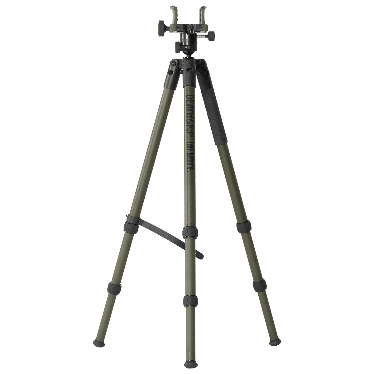 Bog-Pod 1159188 Deathgrip Infinite Tripod Black/OD Green Aluminum Rubber with Removeable Spike Bog-Pod 1159188 Deathgrip Infinite Tripod Black/OD Green Aluminum Rubber with Removeable Spike