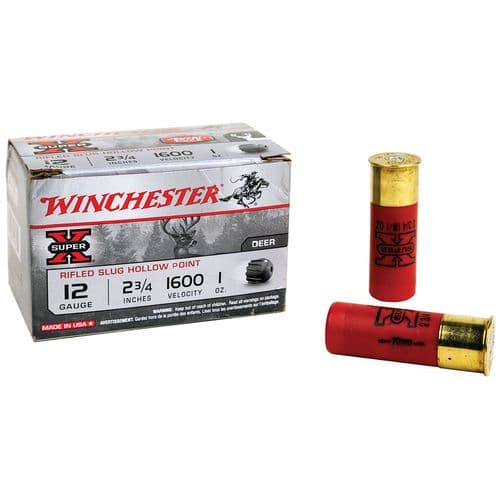 Winchester Ammo X12RS15VP Super X 12 Gauge 2.75" 1 oz Rifled Slug Shot 15 Per Box Winchester Ammo X12RS15VP Super X 12 Gauge 2.75" 1 oz Rifled Slug Shot 15 Per Box