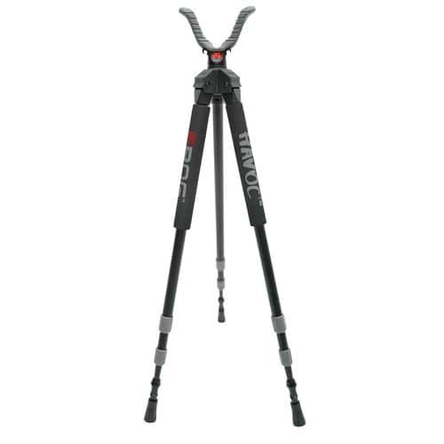 Bog-Pod 1100479 Havoc Tripod made of Black Finished Aluminum with Foam Grip, Rubber Feet, 360 Degree Pan & 22-50" Vertical Adjustment Bog-Pod 1100479 Havoc Tripod made of Black Finished Aluminum with Foam Grip, Rubber Feet, 360 Degree Pan & 22-50" Vertical Adjustment
