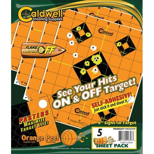 Caldwell 1166102 Orange Peel Self-Adhesive 8" Target 5 Pack Caldwell 1166102 Orange Peel Self-Adhesive 8" Target 5 Pack