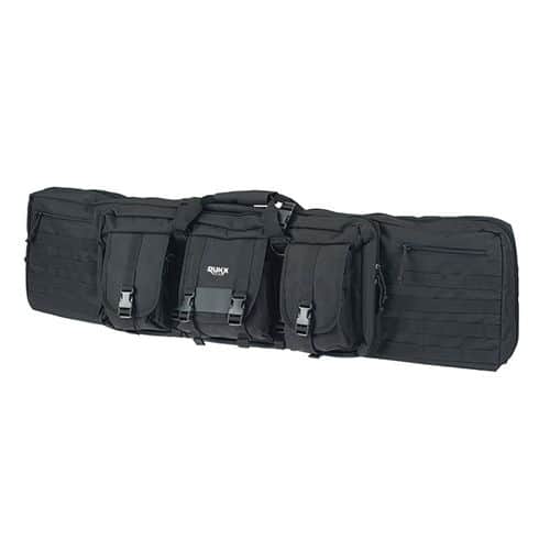 Rukx Gear ATICT36DGB Tactical Double Gun 36" Water Resistant Black 600D Polyester with Non-Rust Zippers Rukx Gear ATICT36DGB Tactical Double Gun 36" Water Resistant Black 600D Polyester with Non-Rust Zippers